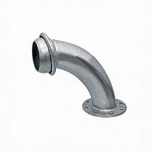 Flanged bend 90-degree with male fittings